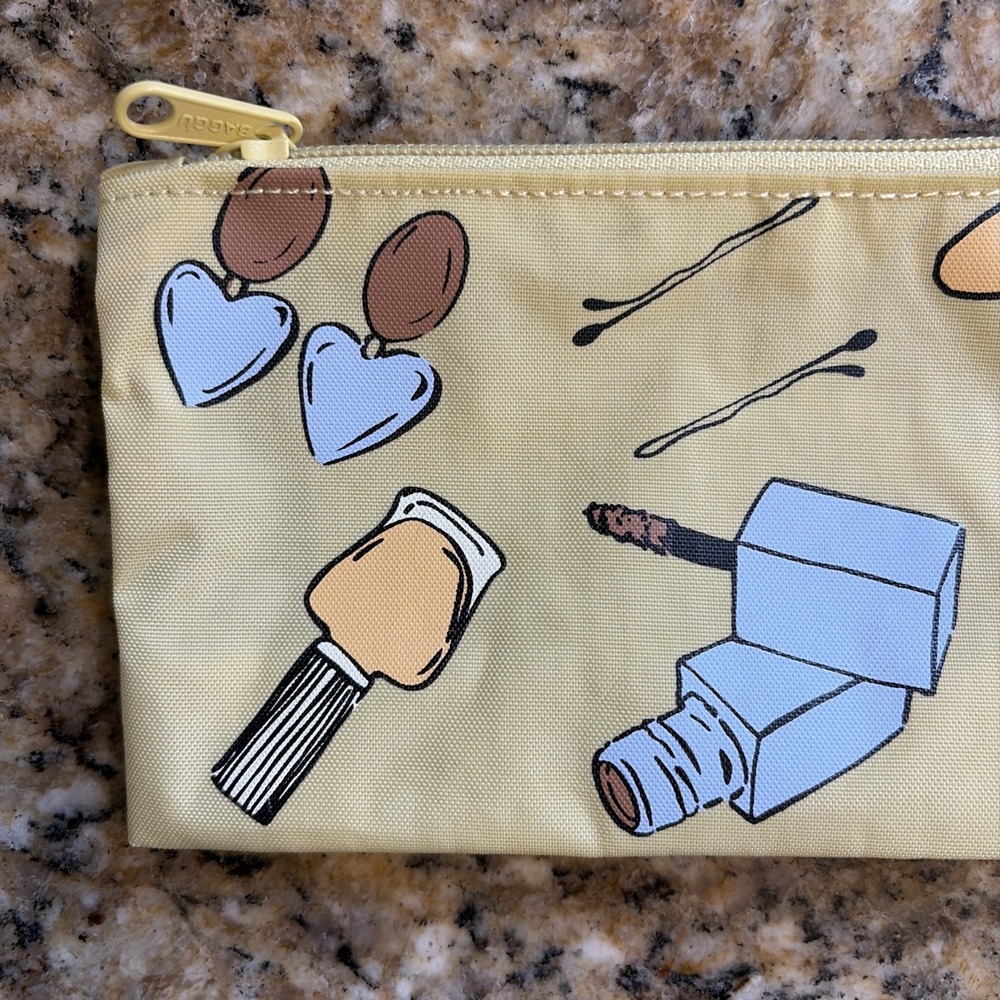 BAGGU Cosmetic Jewelry Hair Accessory Zippered Travel Pouch Bag